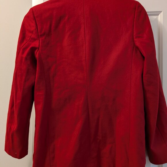 Vintage VTG 90s red wool school blazer collegiate Y2K cosplay - Picture 7 of 7